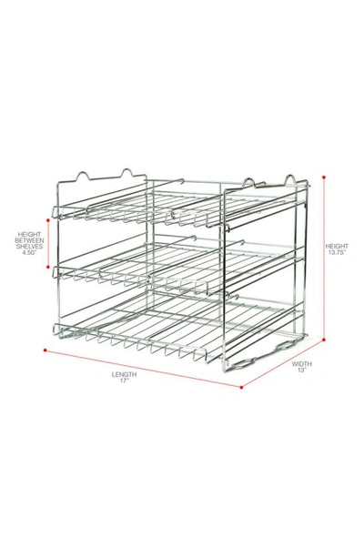 Sorbus Stackable Can Organizer In Stainless Steel