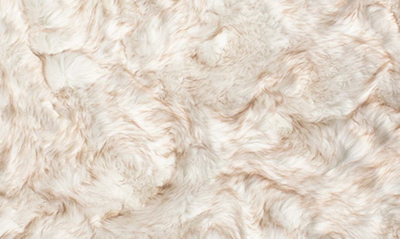 Shop Luxe Arlington Circular Faux Fur Rug In Gradient Tan