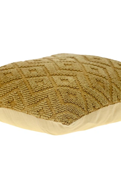 Shop Parkland Collection Sorrel Hand-woven Accent Pillow In Mustard Yellow
