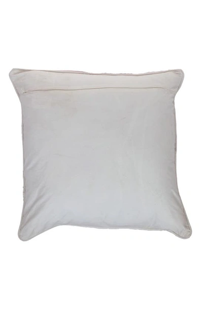 Parkland Collection Hand-embroidered Siacca Accent Pillow In Black