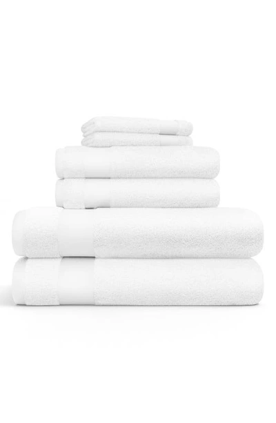 Shop Homespun Ultrasoft Cotton Towel Set In White