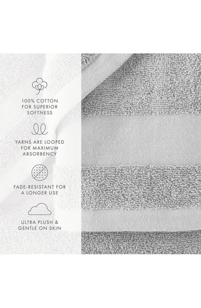 Shop Homespun Ultrasoft Cotton Towel Set In Light Gray