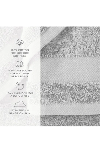 Homespun Ultrasoft Cotton Towel Set In Light Gray