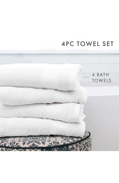 Shop Homespun Ultrasoft Cotton Towel Set In White