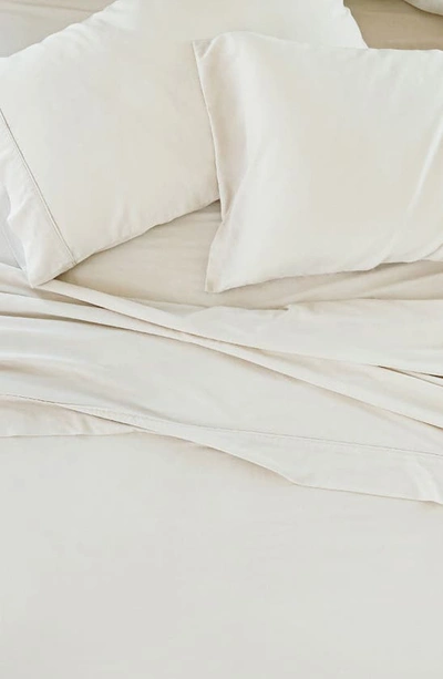 Homespun Luxury 4-piece Rayon & Linen Blend Bed Sheet Set In Natural