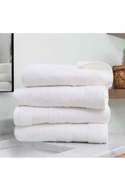 Homespun Ultrasoft Cotton Towel Set In White