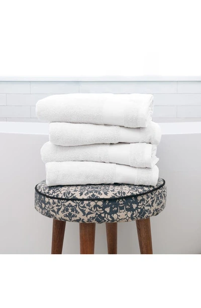 Homespun Ultrasoft Cotton Towel Set In White