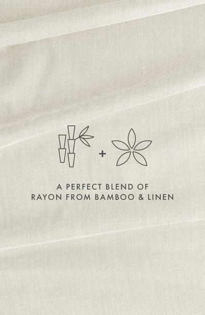Homespun Luxury 4-piece Rayon & Linen Blend Bed Sheet Set In Natural