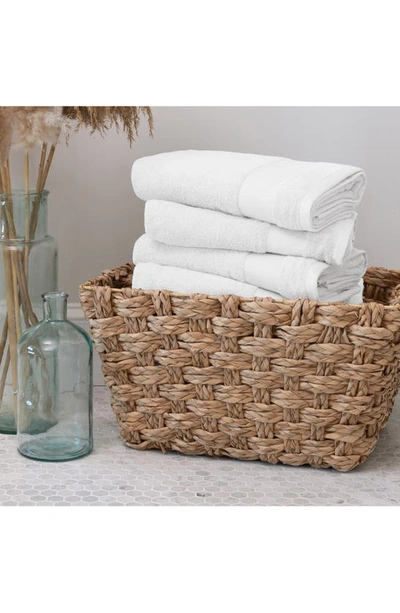 Homespun Ultrasoft Cotton Towel Set In White
