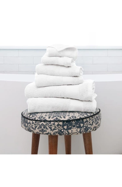 Homespun Ultrasoft Cotton Towel Set In White