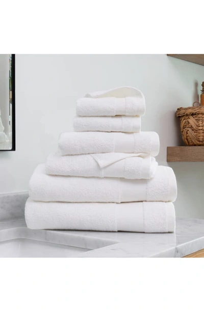 Homespun Ultrasoft Cotton Towel Set In White