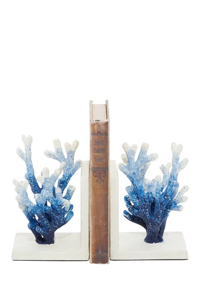 Shop Willow Row Blue Metal Ombré Coral Bookend