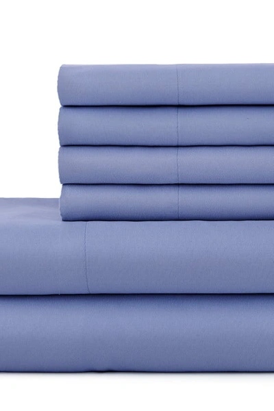 Southshore Fine Linens Southshore Essentials Double Brushed 100 Gsm Sheet Set In Denim Blue