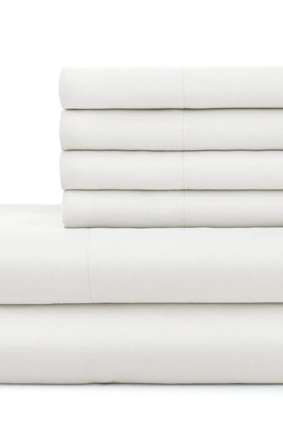 Southshore Fine Linens Southshore Essentials Double Brushed 100 Gsm Sheet Set In Bright White