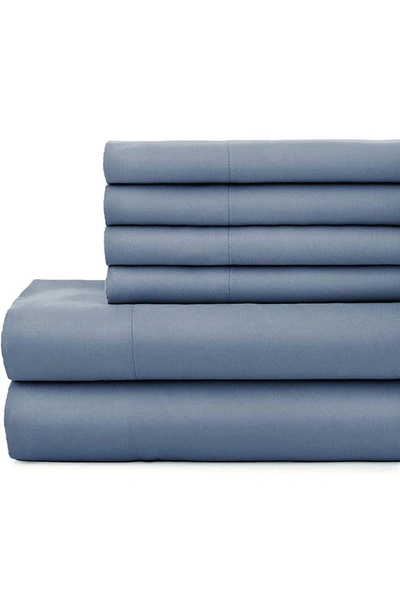 Southshore Fine Linens Southshore Essentials Double Brushed 100 Gsm Sheet Set In Denim Blue