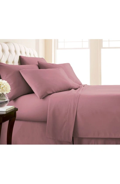 Southshore Fine Linens Southshore Essentials Double Brushed 100 Gsm Sheet Set In Rose