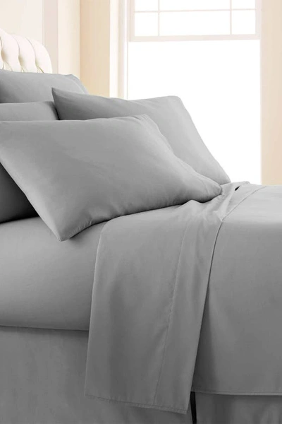 Southshore Fine Linens Southshore Essentials Double Brushed 100 Gsm Sheet Set In Steel Grey