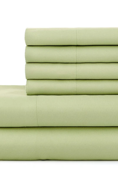 Southshore Fine Linens Southshore Essentials Double Brushed 100 Gsm Sheet Set In Sage Green