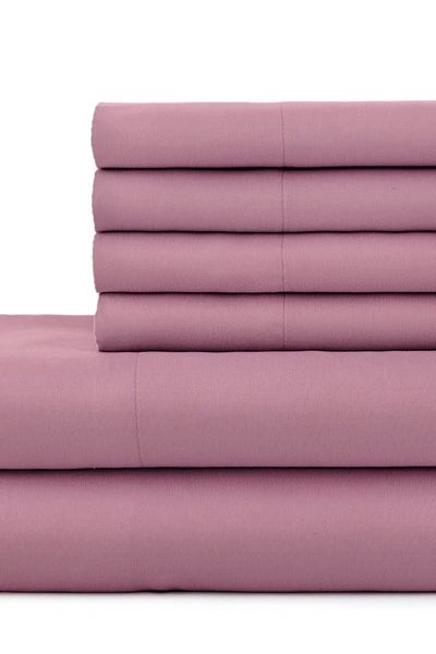 Southshore Fine Linens Southshore Essentials Double Brushed 100 Gsm Sheet Set In Rose