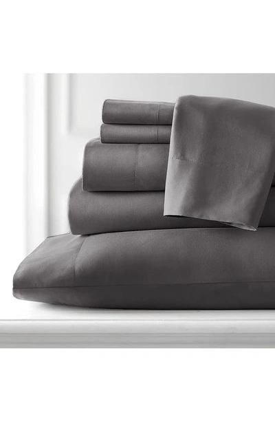 Southshore Fine Linens Southshore Essentials Double Brushed 100 Gsm Sheet Set In Slate