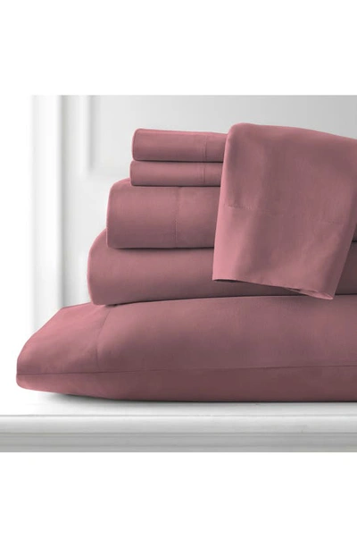 Southshore Fine Linens Southshore Essentials Double Brushed 100 Gsm Sheet Set In Rose