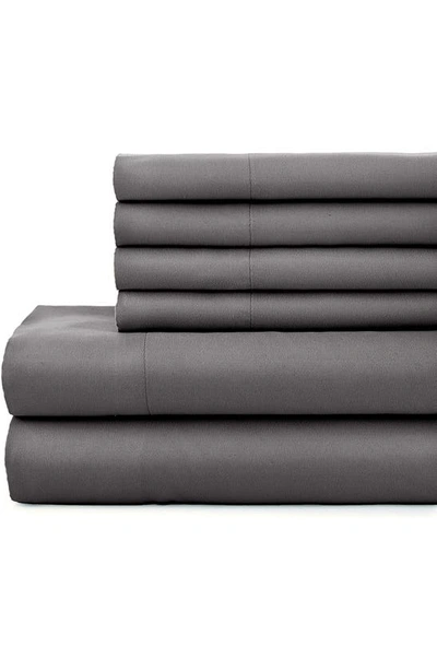 Southshore Fine Linens Southshore Essentials Double Brushed 100 Gsm Sheet Set In Slate