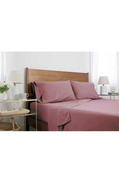 Southshore Fine Linens Southshore Essentials Double Brushed 100 Gsm Sheet Set In Rose