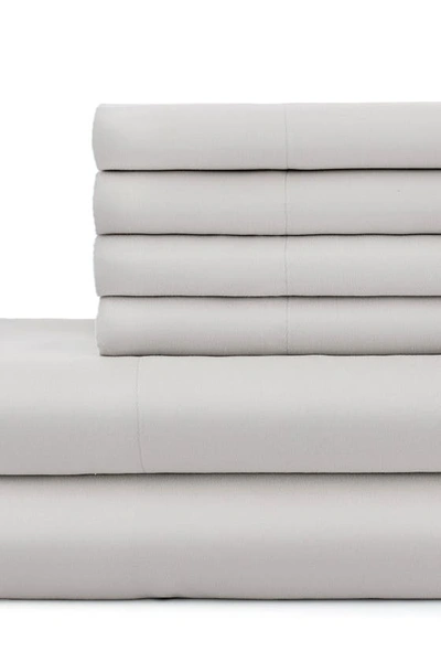 Southshore Fine Linens Southshore Essentials Double Brushed 100 Gsm Sheet Set In Light Grey