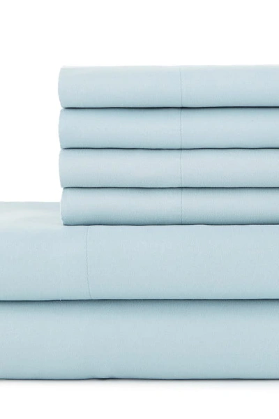 Southshore Fine Linens Southshore Essentials Double Brushed 100 Gsm Sheet Set In Light Blue