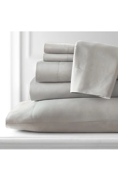 Southshore Fine Linens Southshore Essentials Double Brushed 100 Gsm Sheet Set In Light Grey