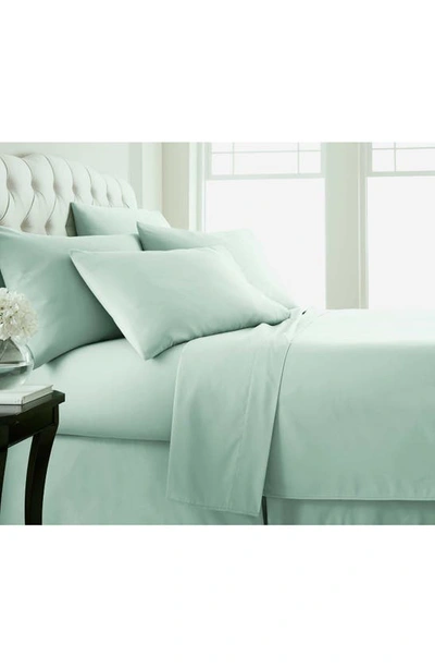 Southshore Fine Linens Southshore Essentials Double Brushed 100 Gsm Sheet Set In Sage Green