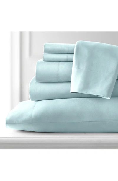Southshore Fine Linens Southshore Essentials Double Brushed 100 Gsm Sheet Set In Light Blue