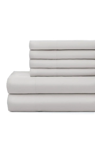 Southshore Fine Linens Southshore Essentials Double Brushed 100 Gsm Sheet Set In Light Grey