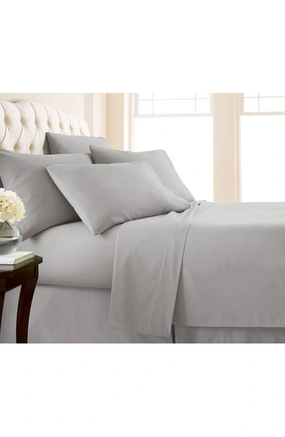 Southshore Fine Linens Southshore Essentials Double Brushed 100 Gsm Sheet Set In Light Grey