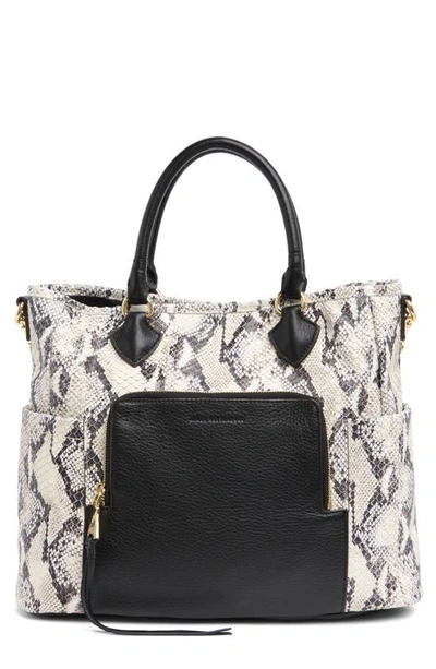 Shop Aimee Kestenberg Novelty Sunbury Tote Bag In Vanilla Snake