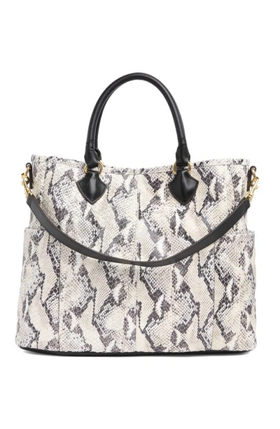 Shop Aimee Kestenberg Novelty Sunbury Tote Bag In Vanilla Snake