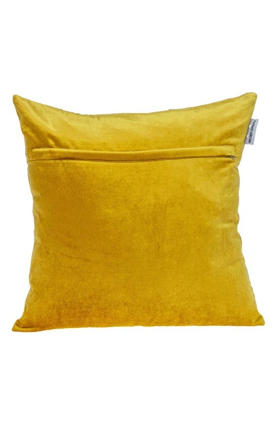 Parkland Collection Hazel Geometric Accent Pillow In Mustard Yellow