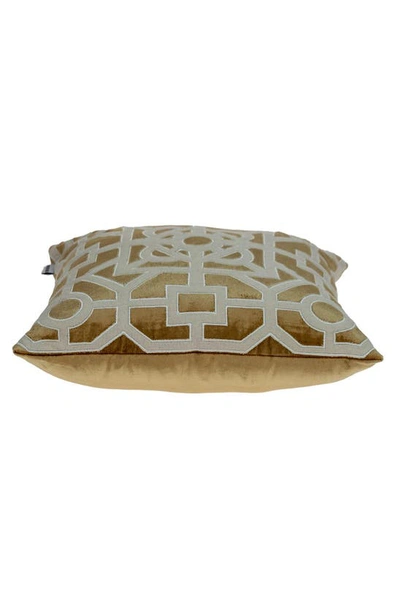 Shop Parkland Collection Hazel Geometric Accent Pillow In Bright Gold