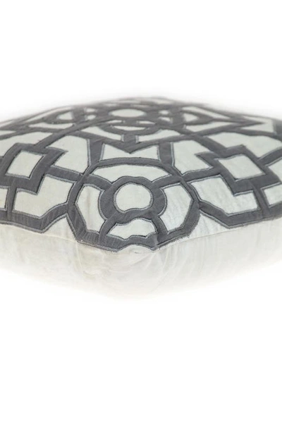 Parkland Collection Hazel Geometric Accent Pillow In White