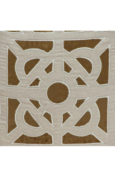 Parkland Collection Hazel Geometric Accent Pillow In Bright Gold
