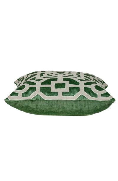 Shop Parkland Collection Hazel Geometric Accent Pillow In Green/ Sage