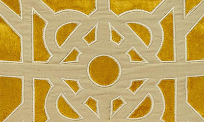Parkland Collection Hazel Geometric Accent Pillow In Mustard Yellow