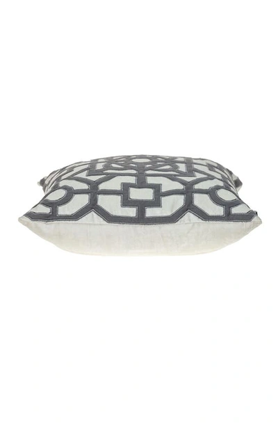 Parkland Collection Hazel Geometric Accent Pillow In White