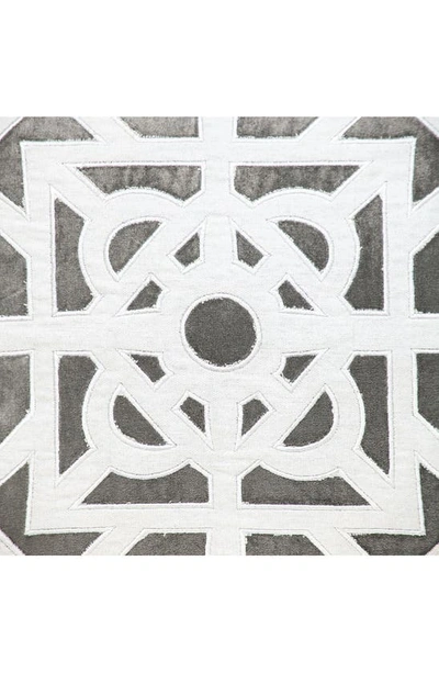 Parkland Collection Hazel Geometric Accent Pillow In Gray