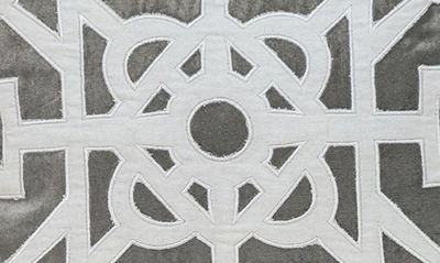 Parkland Collection Hazel Geometric Accent Pillow In Gray