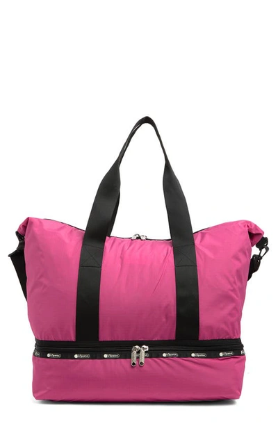 Shop Lesportsac Dakota Large Deluxe Bag In Pop Pink