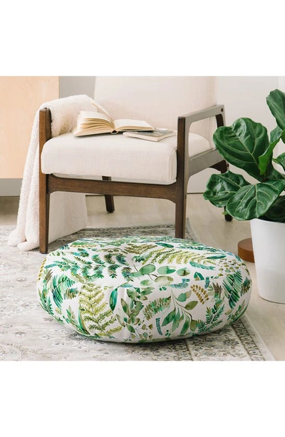 Deny Designs Ninola Design Botanical Collec Floor Cushion In Multi