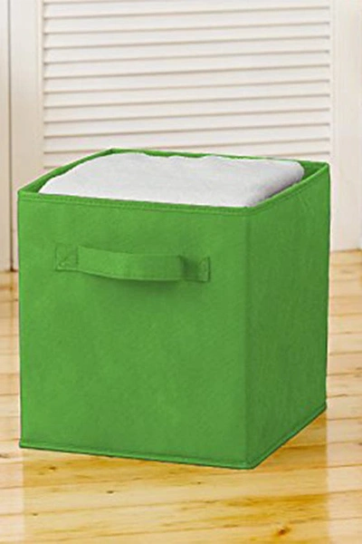 Sorbus Green Foldable Storage Cube Basket Bin In Green