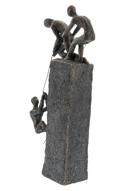 Shop Willow Row Gray Polystone Climbing People Sculpture In Grey