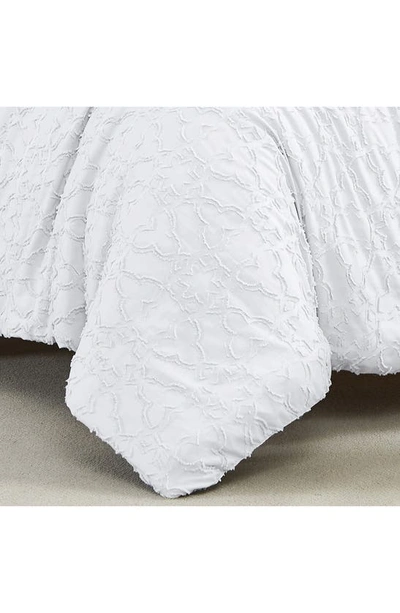 Southshore Fine Linens Jaquard Comforter Set In White